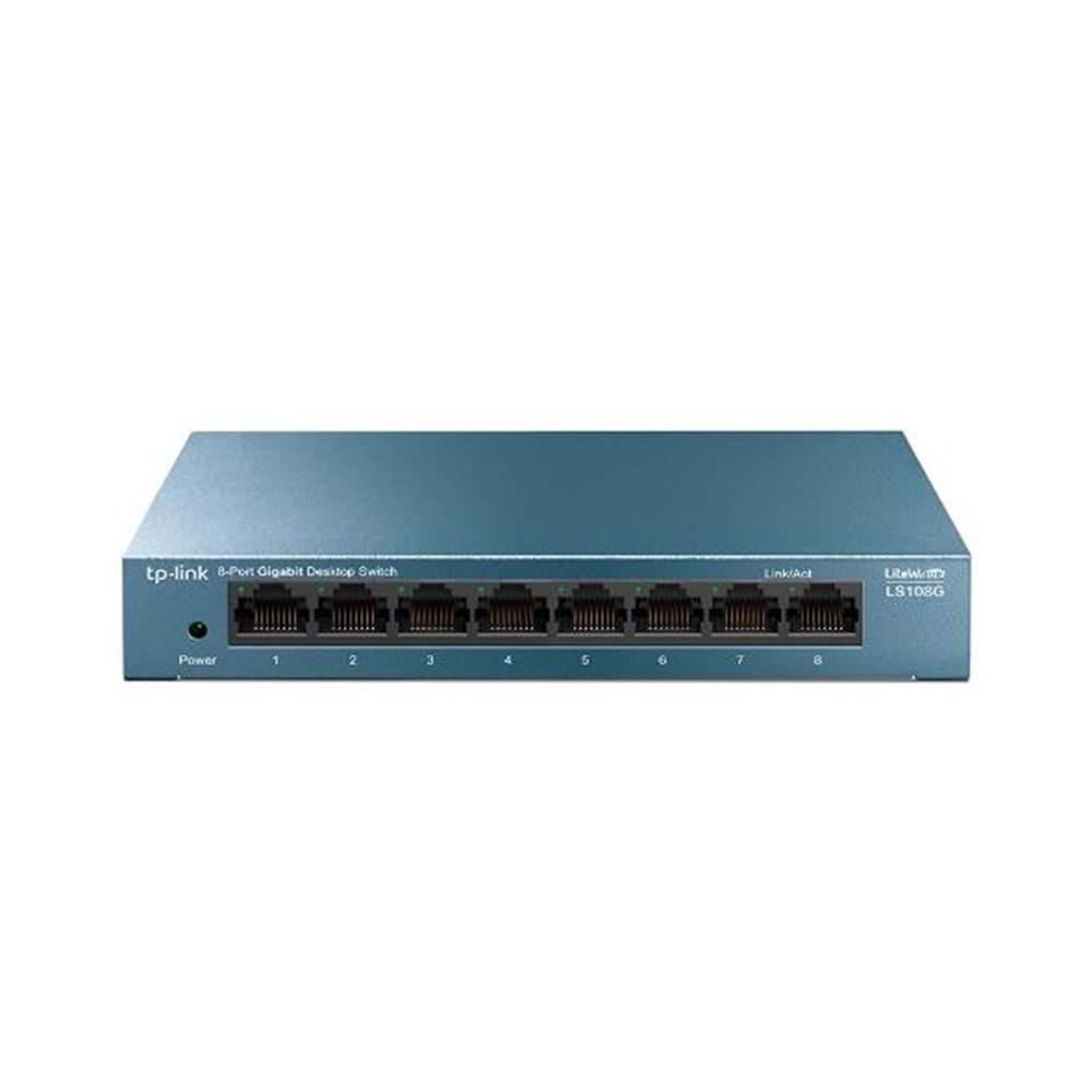 TP-LINK LS108G 8 Port 10/100/1000 Yönetilemez Çelik Kasa Switch