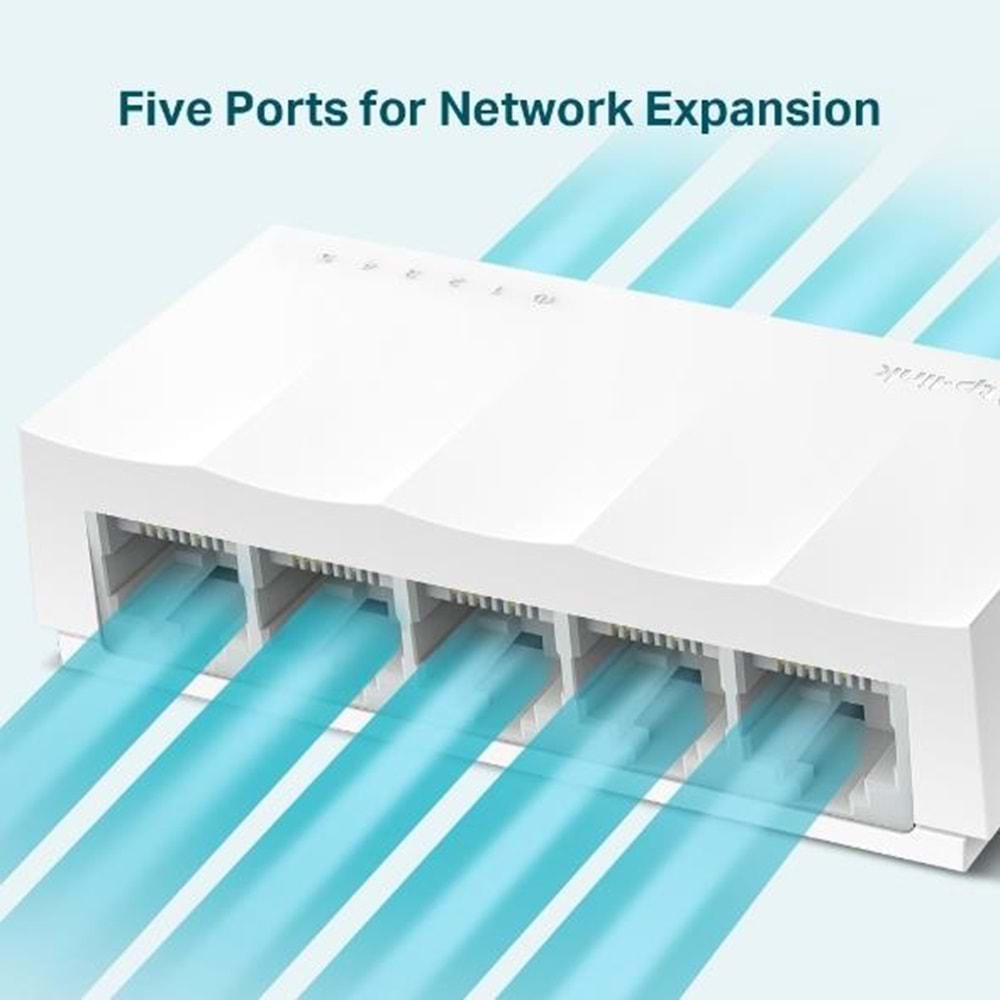 TP-LINK LS1005 5 Port 10/100 Yönetilemez Plastik Kasa Switch