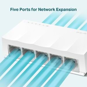 TP-LINK LS1005 5 Port 10/100 Yönetilemez Plastik Kasa Switch