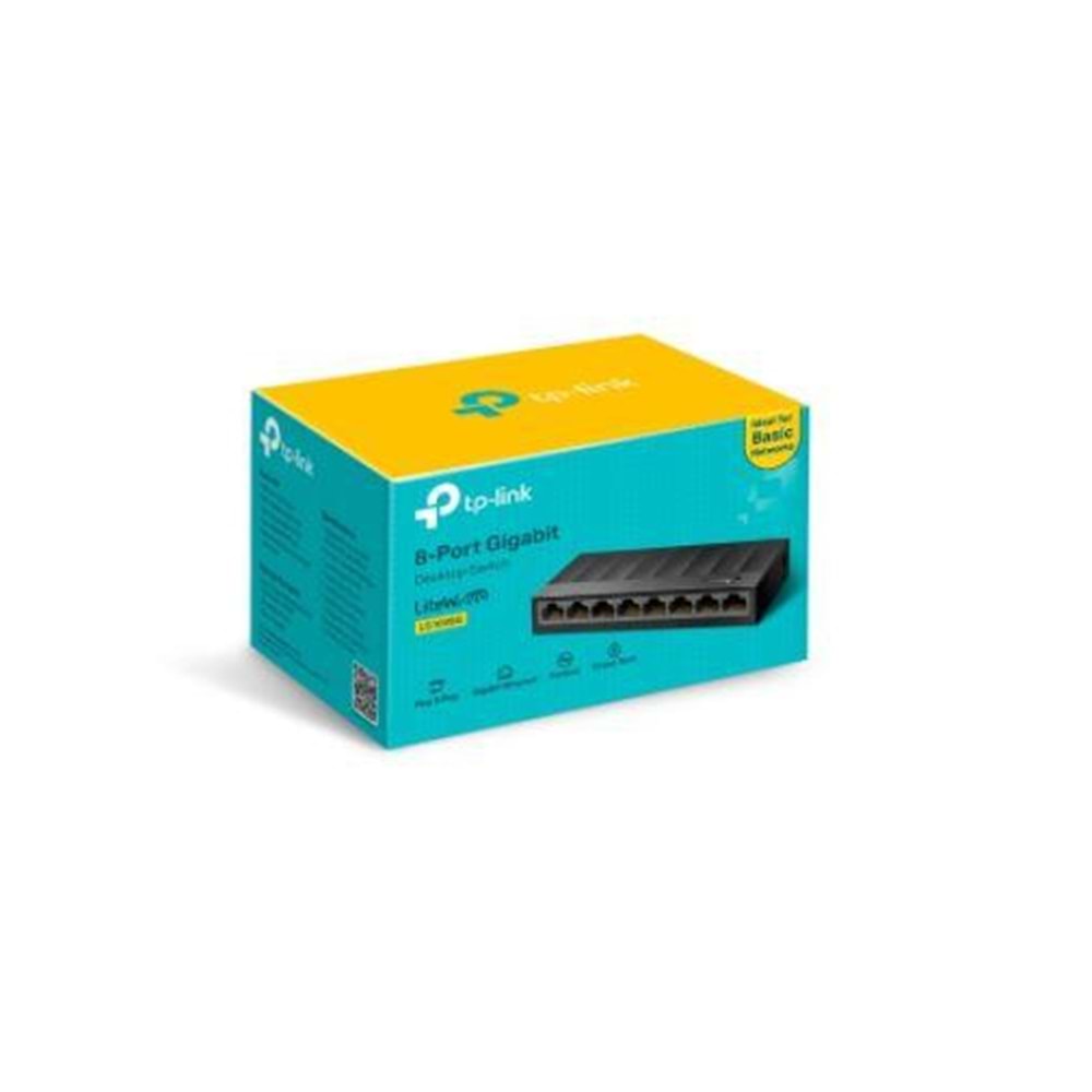 TP-LINK LS1008 8 Port 10/100 Yönetilemez Plastik Kasa Switch