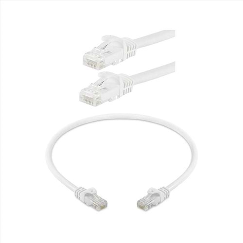 ODS 02R45R45C6UJ1W1.0A CAT6 UTP LSZH BAKIR 1 Metre Beyaz Patch Cord