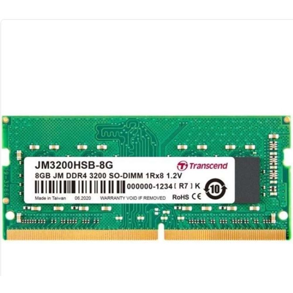 TRANSCEND JM3200HSB-8G 8GB DDR4 3200Mhz Notebook Bellek