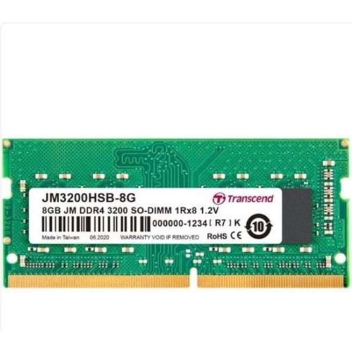 TRANSCEND JM3200HSB-8G 8GB DDR4 3200Mhz Notebook Bellek