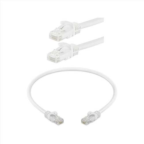 ODS 02R45R45C6UJ1W3.0A CAT6 UTP LSZH BAKIR 3 Metre Beyaz Patch Cord