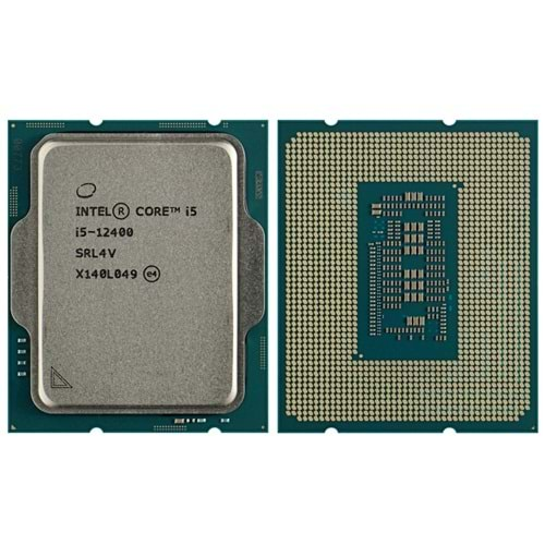 INTEL (12.Nesil) Alder Lake i5-12400 2.50GHz ~ 4.40GHz 18MB 1700P İşlemci Tray (Fansız)