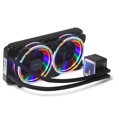 DARK DKCCW246 AquaForce W246 1700/1200/1150/1155/AM5/AM4 240 mm Fixed RGB LEDli Sıvı Soğutma