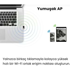 CUDY WU650 650Mbps USB 2.0 Nano Kablosuz Adaptör