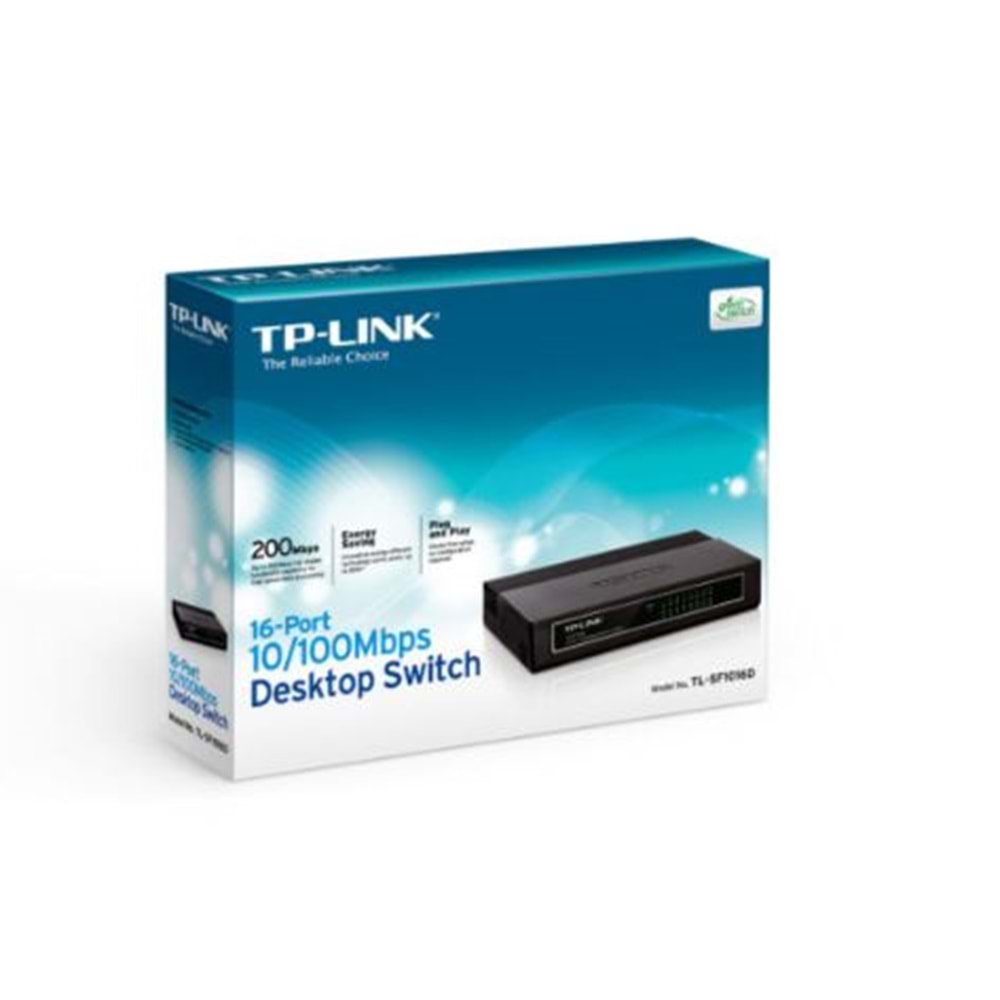 TP-LINK TL-SF1016D 16 Port 10/100 Yönetilemez