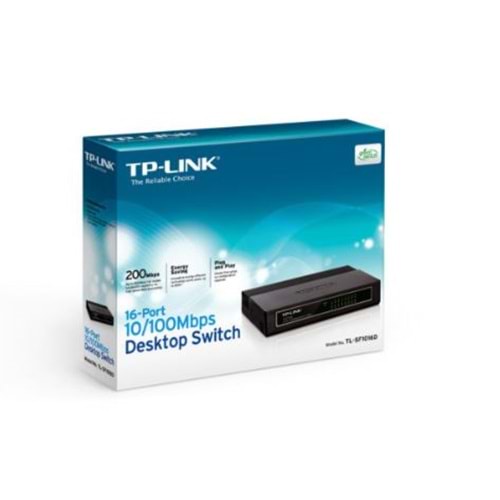 TP-LINK TL-SF1016D 16 Port 10/100 Yönetilemez