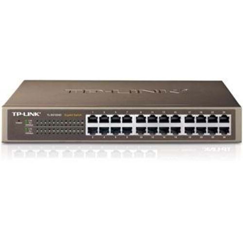 TP-LINK TL-SG1024D 24 Port 10/100/1000 Yönetilemez Çelik Kasa Switch Rack