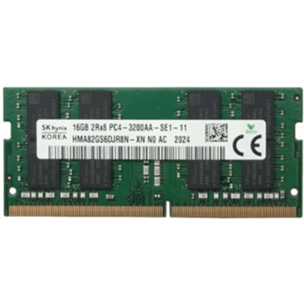 HYNIX HMA82GS6DJR8N 16GB (Tek Parça) DDR4 3200Mhz Notebook Bellek