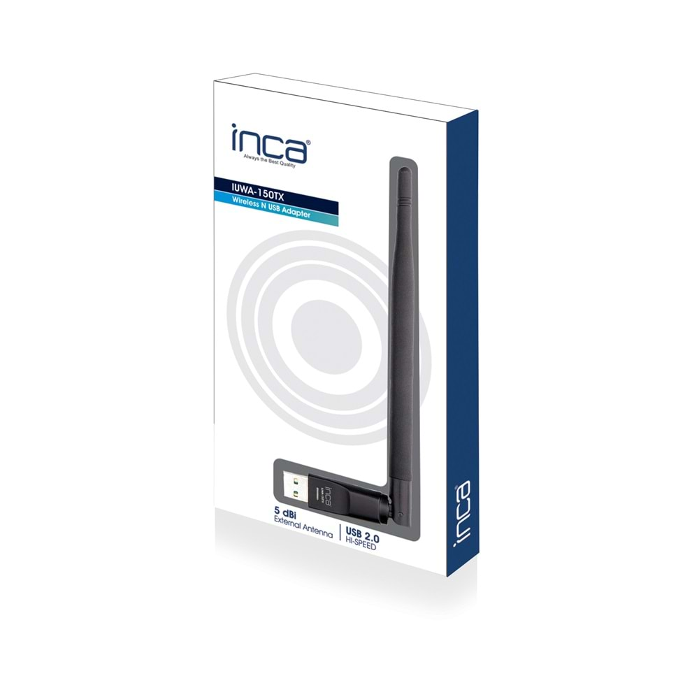 INCA IUWA-150TX 150Mbps USB 1x Anten Kablosuz Adaptör