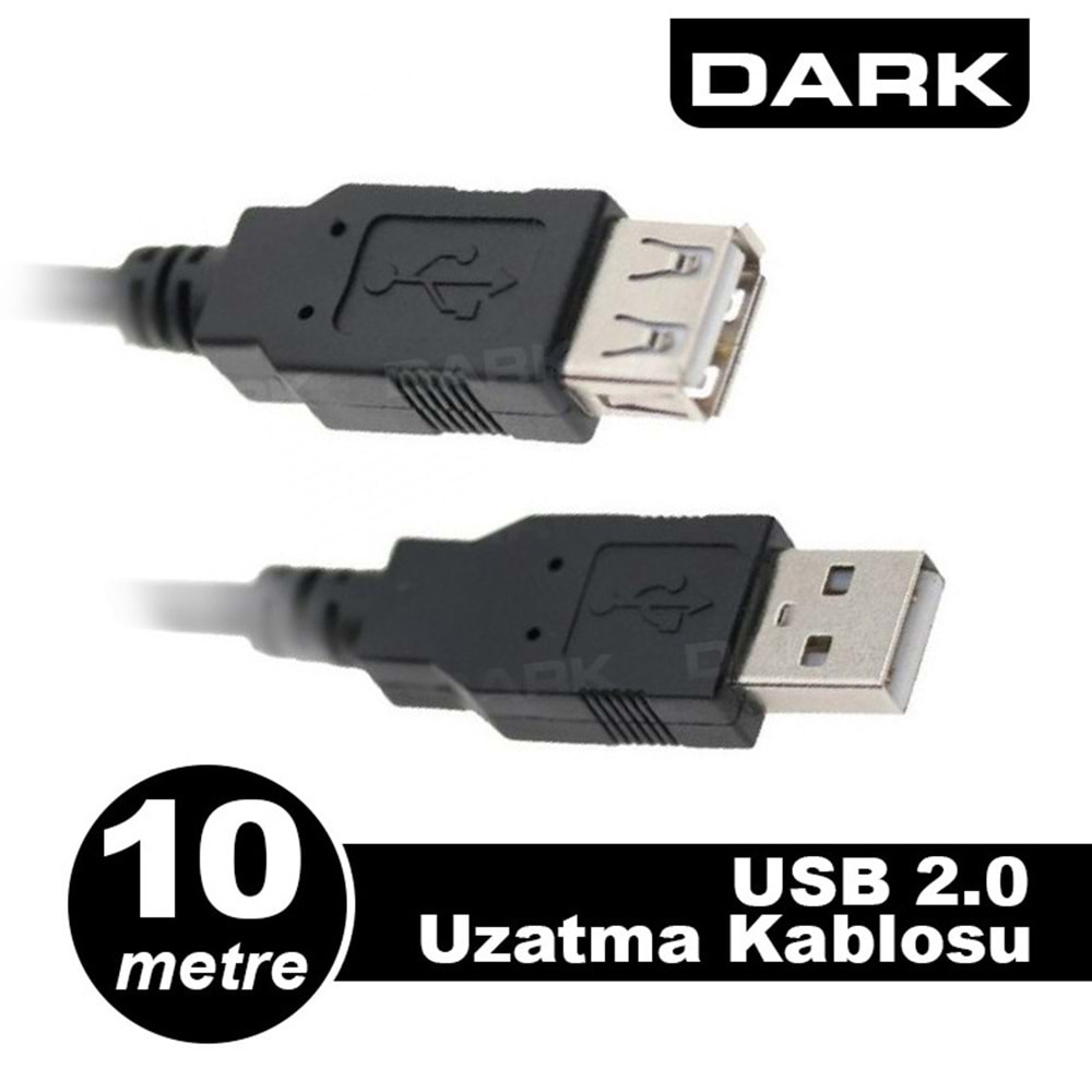 DARK DK-CB-USB2EXTL1000 10 Mt USB 2.0 USB Uzatma Kablosu