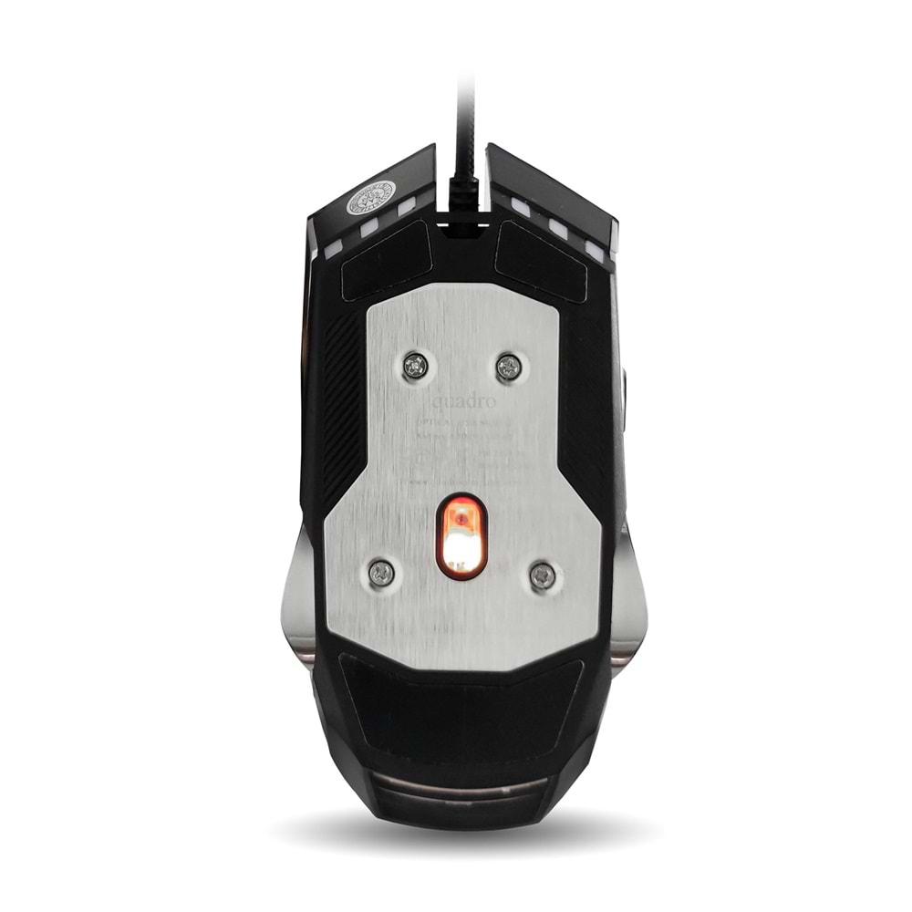 QUADRO RC-112 USB siyah RGB Oyuncu Mouse