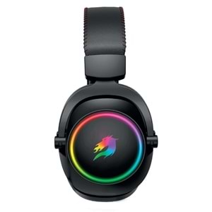 GAMEBOOSTER GB-H44 RGB USB 7.1 Profesyonel Siyah Kulaküstü Mikrofonlu Kulaklık