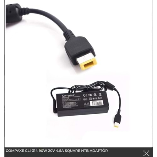 COMPAXE CLI-314 20V 4.5A Usb Uç Lenovo Notebook Adaptörü