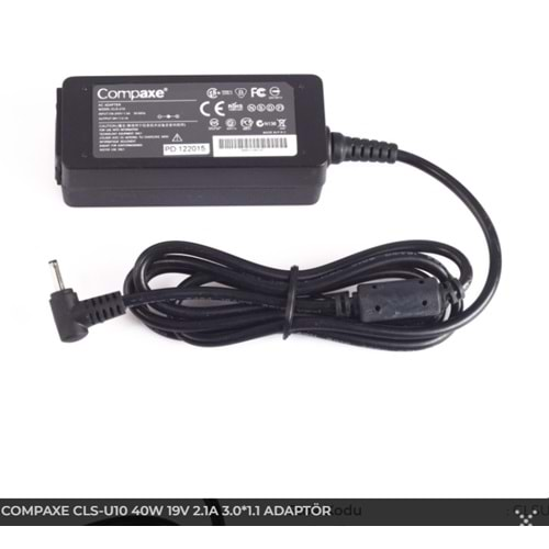 COMPAXE CLS-U10 19V 2.1A (3.0*1.1) Samsung Notebook Adaptörü