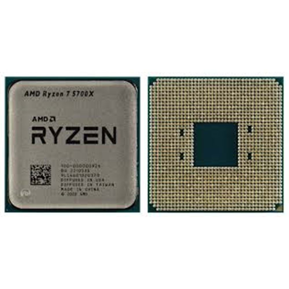 AMD Ryzen 7 5700X (8 Çekirdek) 3.8GHz ~ 4.6GHz 36mb AM4 İşlemci Tray (Fansız)