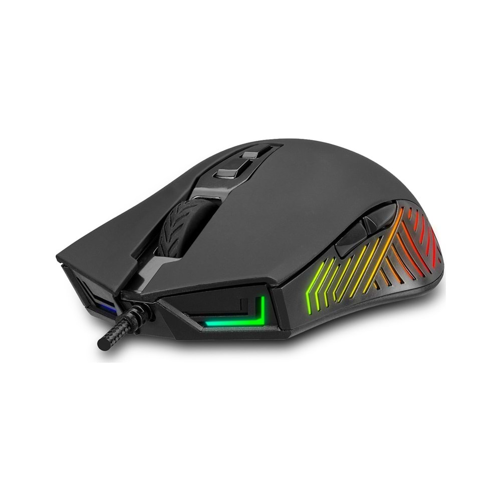 INCA IMG-GT17 USB Kablolu 4800 DPI siyah RGB MACRO KEYS Gaming Mouse