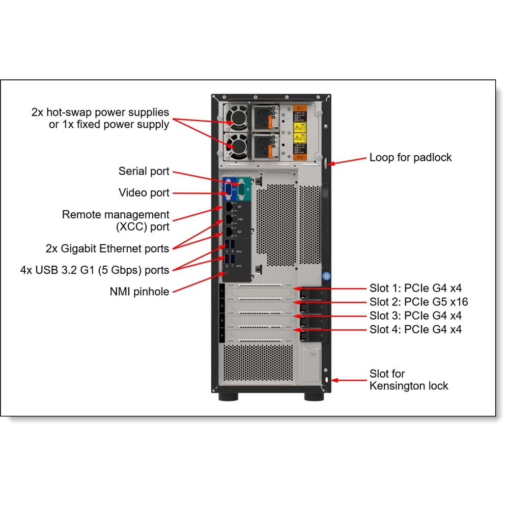 LENOVO ST250 V3 7DCEA02WEA XEON E-2436 6C 2.9GHz 1x32GB 0GB 4U TOWER Raid 0,1,5 Server