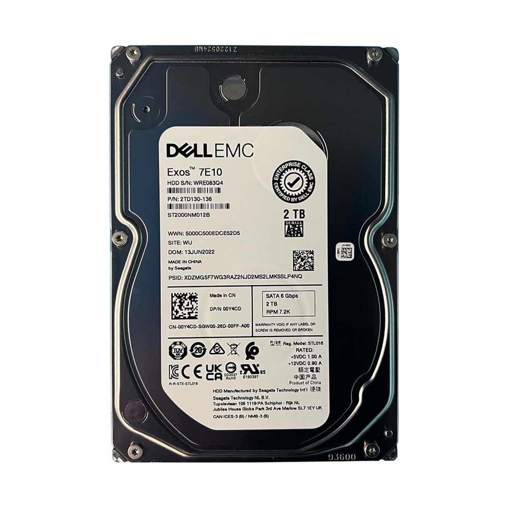 DELL ST2000NM012B EXOS 7E10 3.5
