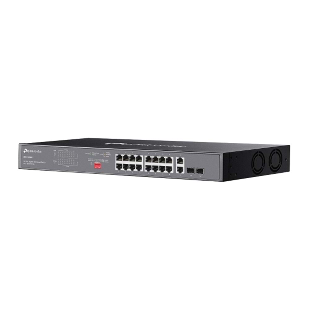 TP-LINK OMADA DS1018GMP 16 Port 10/100/1000 Yönetilemez +2 Port Gb. 2 SFP (1GB) Rack mount Switch