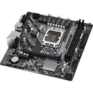 ASROCK H610M-HVS/M2 H610 DDR4 Vga GLan mATX HDMI USB3 M2 1700p Anakart