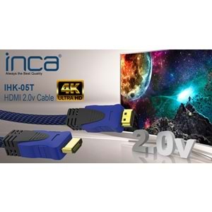 INCA IHK-05T 5 Mt 2.0V 4K& 2K & FULL HD HDMI Kablo