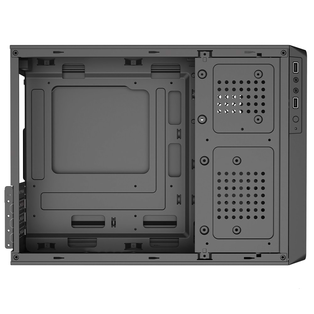 FRISBY FC-S6060B Slim 300W Siyah Mini Tower M-ATX Kasa