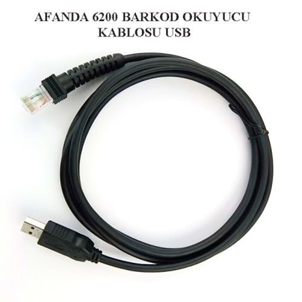 KABLO-6200-YUMITE YT6000-TAZGA 6600 BARKOD OKUYUCU KABLO