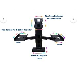 JETVIEW POS AYAK İÇİN YAZARKASA POS KOL (JA 03)